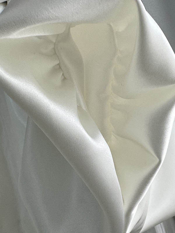 Elasticity Solid Color A-Line High Waisted Skirts Bottoms