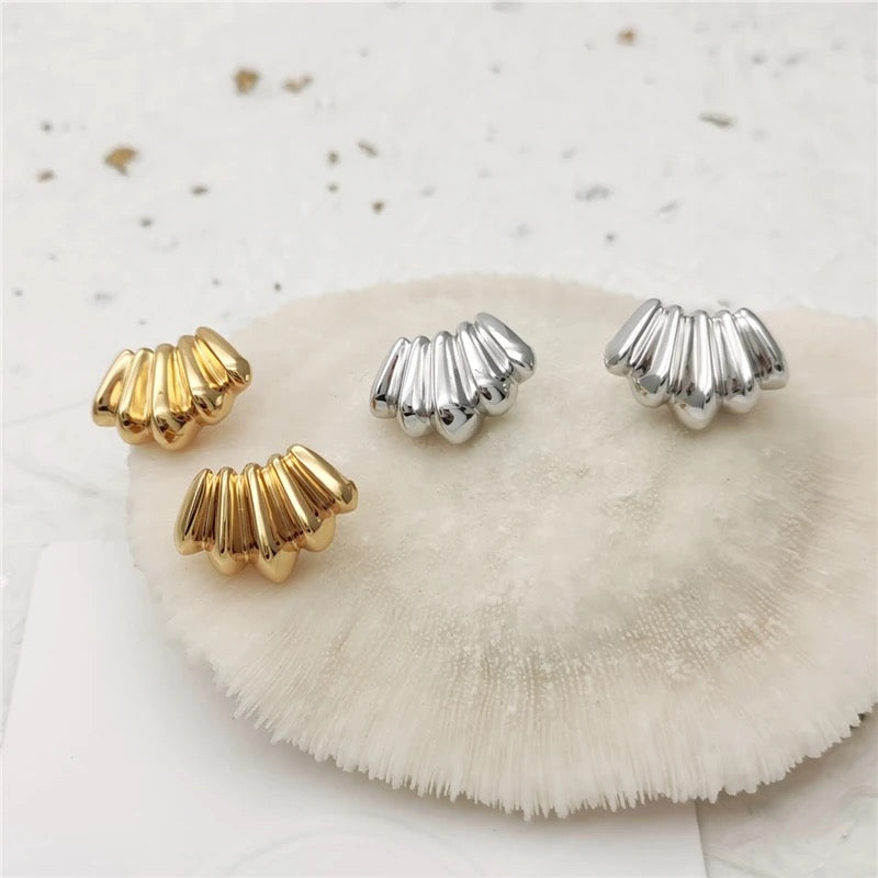 Geometric Shell Earrings
