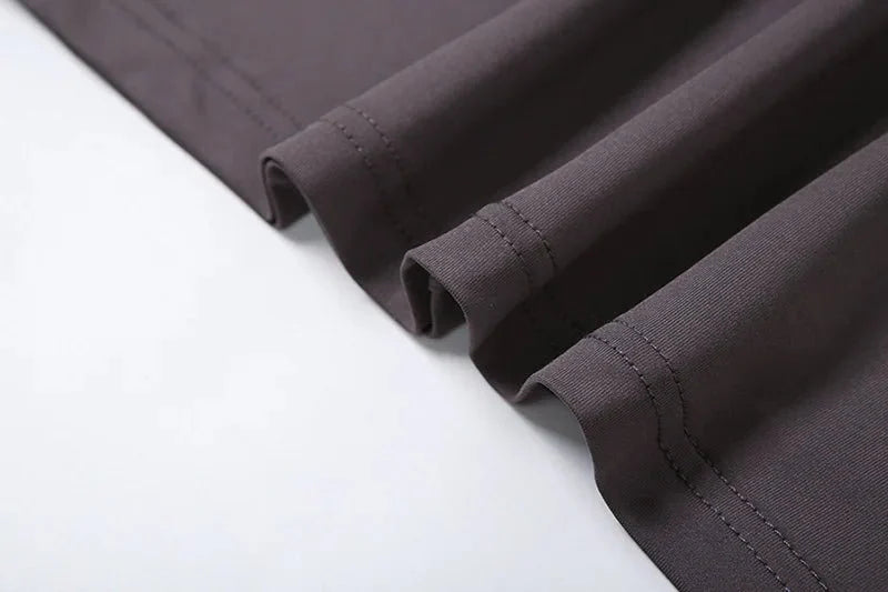 Long Sleeve Pleated Evening Dress