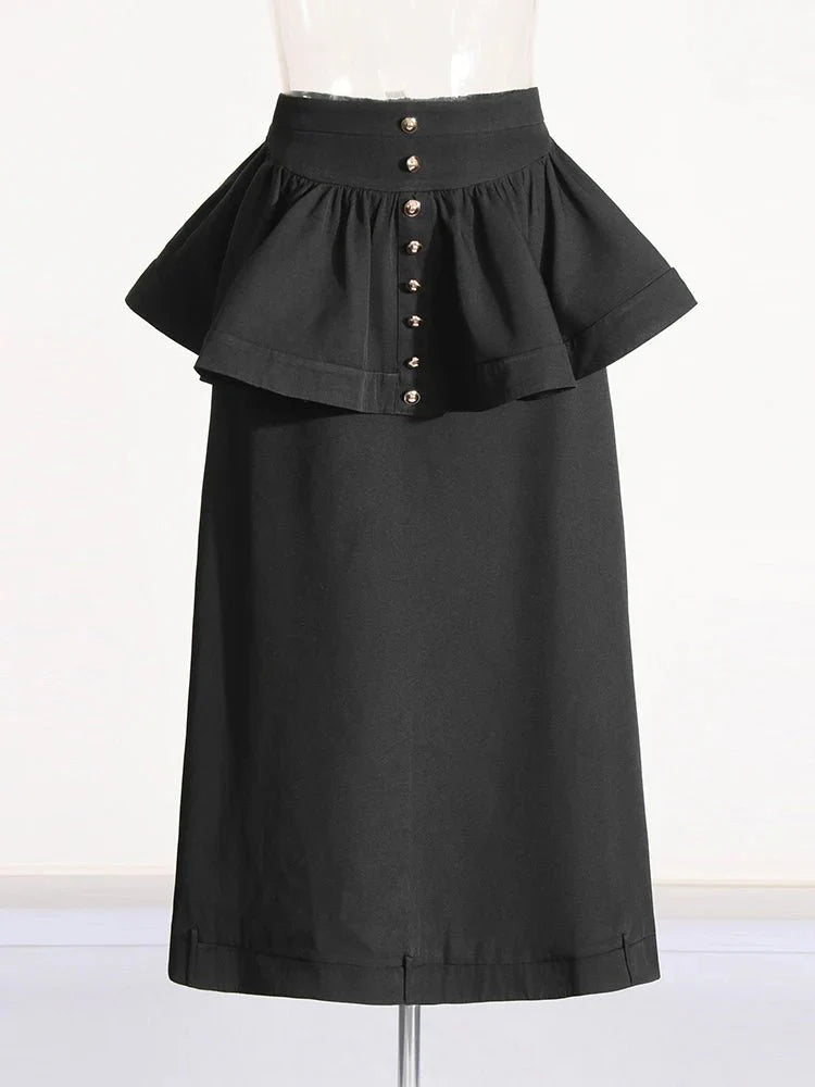 Long Sleeve Top & A-Line Skirt Set