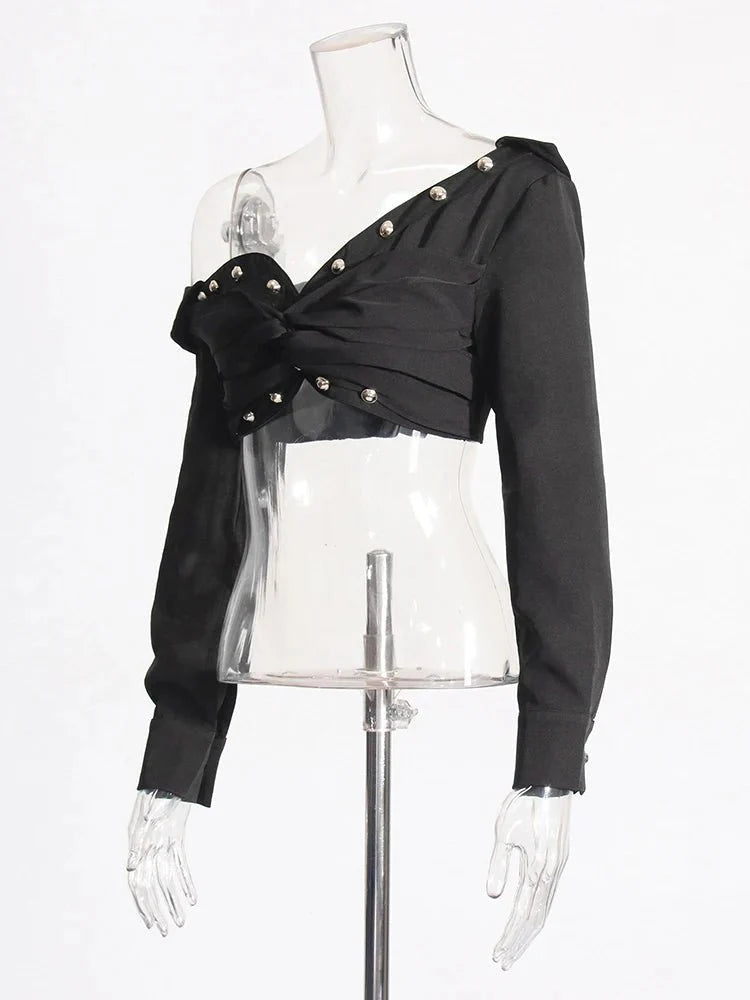 Long Sleeve Top & A-Line Skirt Set