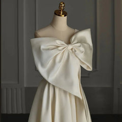 One Shoulder Big Bow-knot Prom Dress