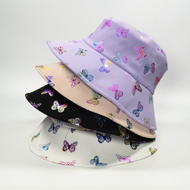 Glitter Butterfly Buckethat
