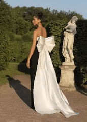 Satin Off-Shoulder Mermaid Gown