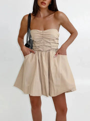 Strapless Princess Mini Dress