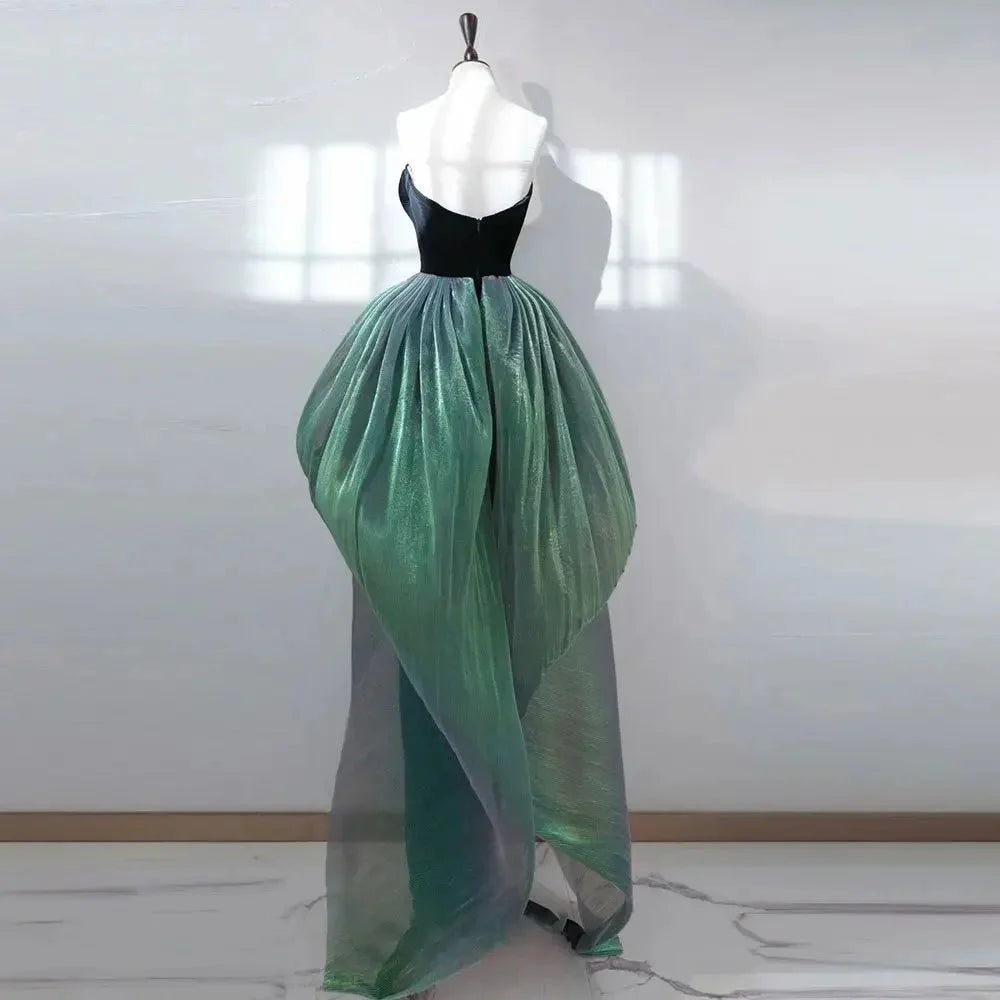 Vintage Off the Shoulder Mermaid Evening Dress