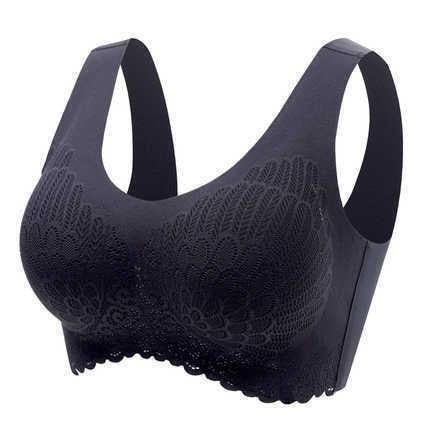 Plus Size Wings Lace Wireless Bra