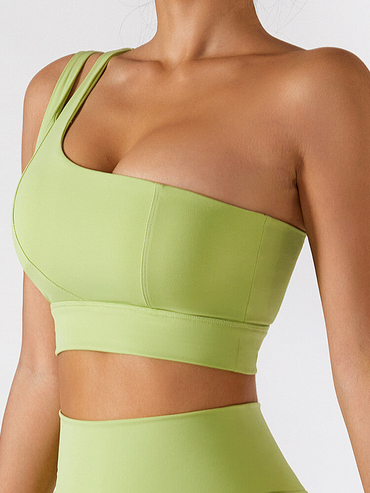 Empowered One Shoulder Sports Bra