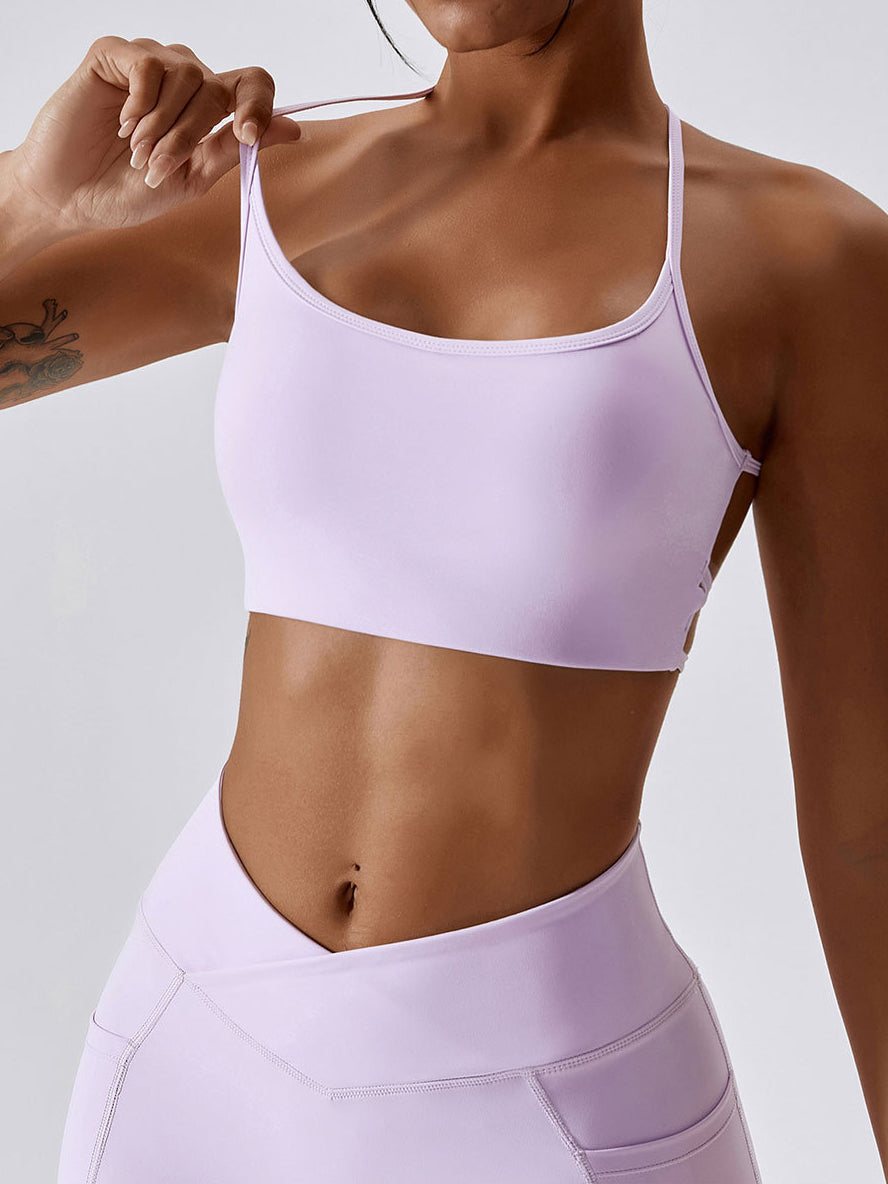 Air Cloud Strappy Cross Back Yoga Bra