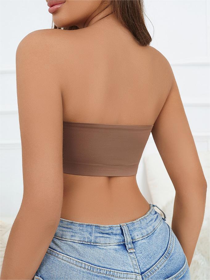 Plain Wireless Strapless Bra