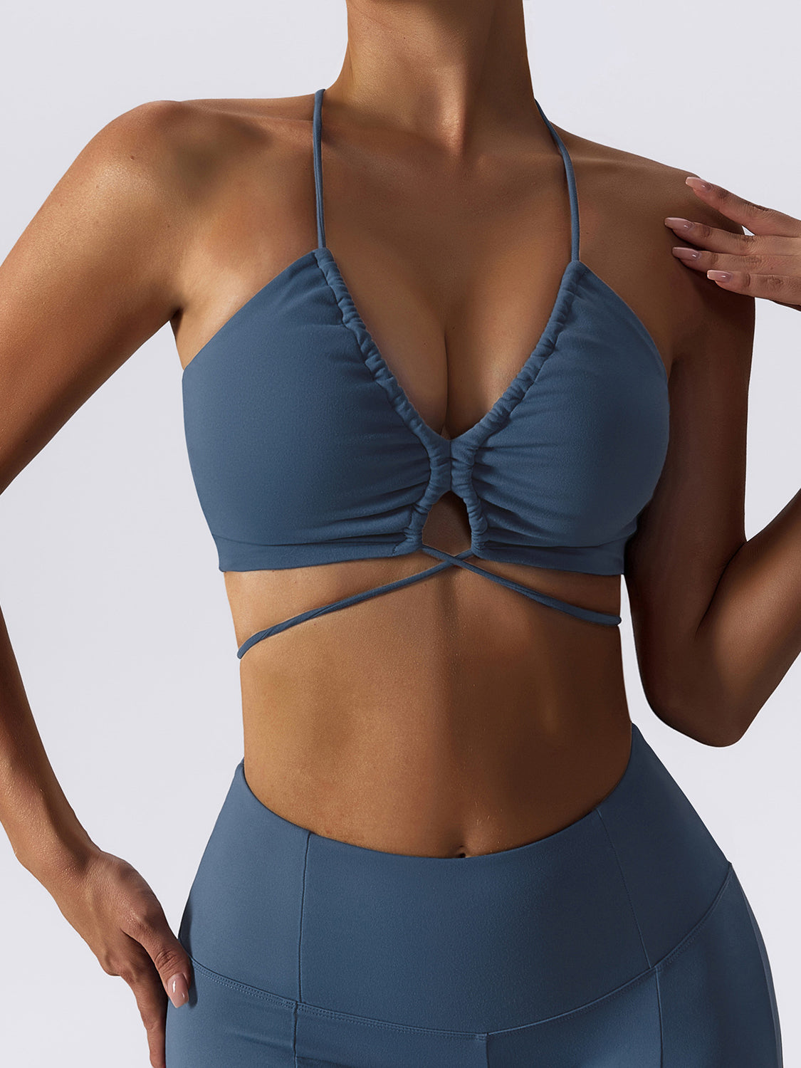 Brushed Butter Soft Tie Back Yoga Bra