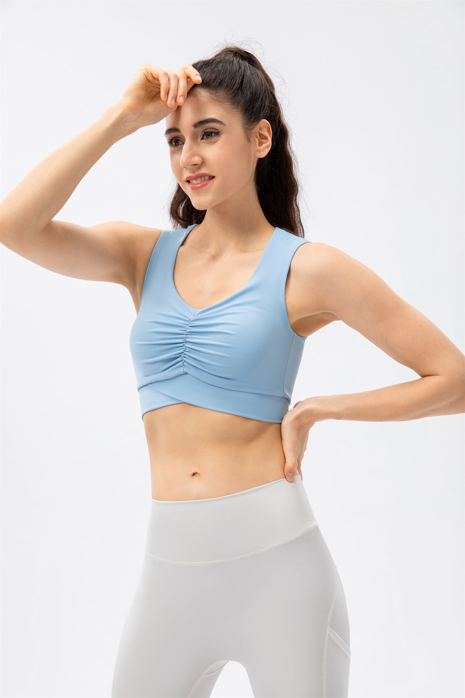 Ruched Sports Bra