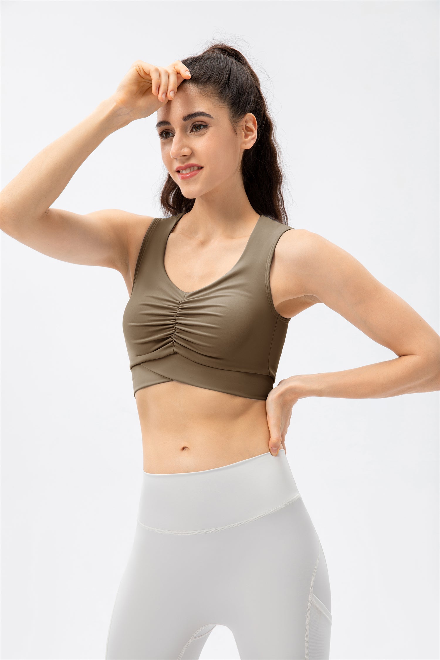 Ruched Sports Bra