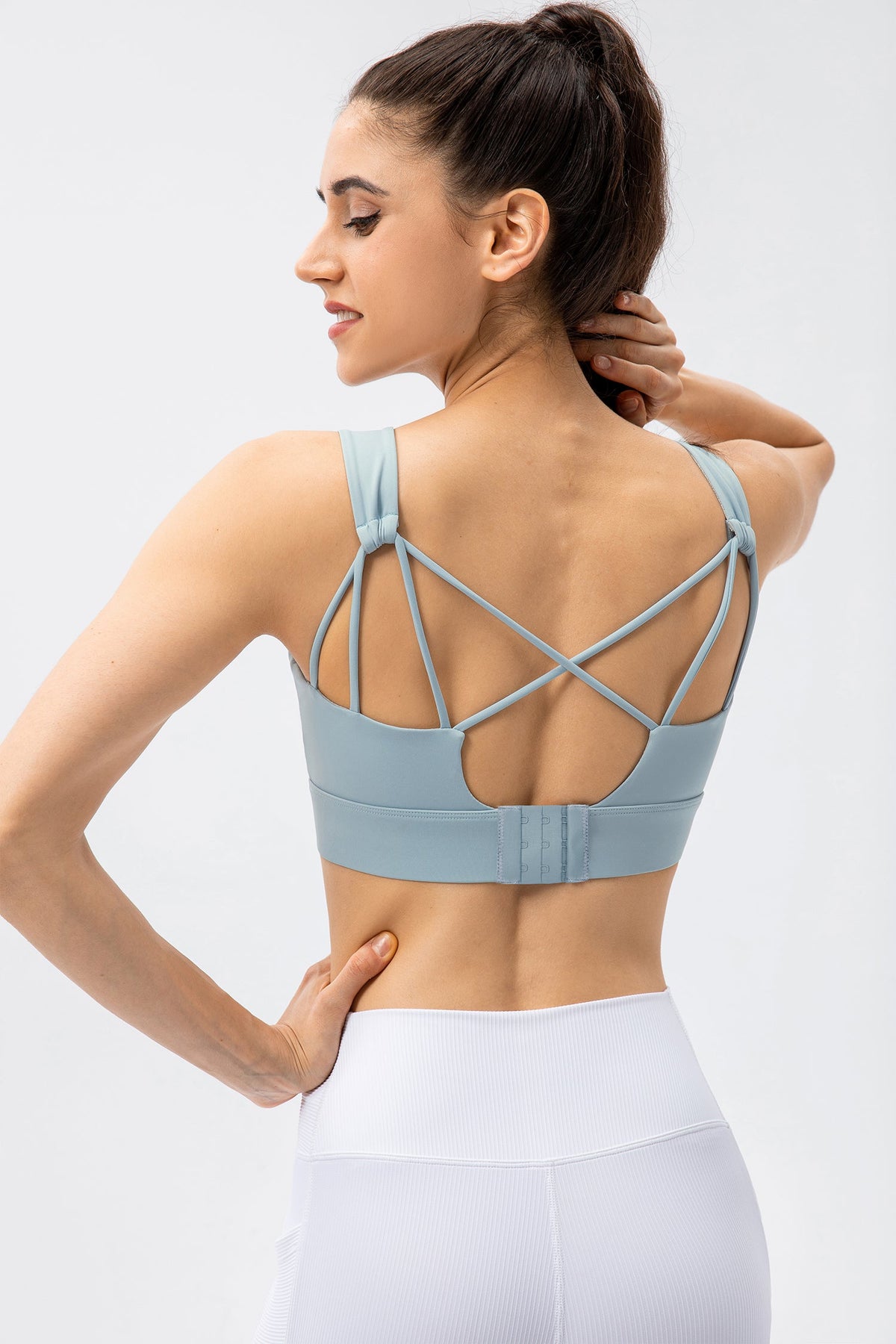 U Neck Crisscross Yoga Sports Bra