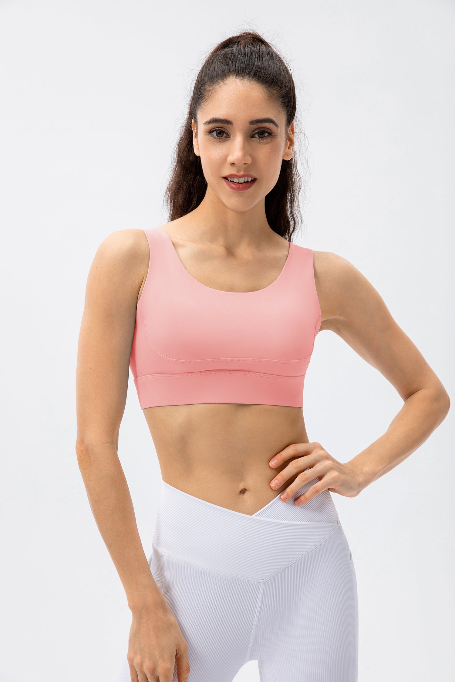 U Neck Crisscross Yoga Sports Bra