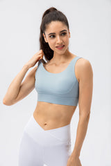 U Neck Crisscross Yoga Sports Bra