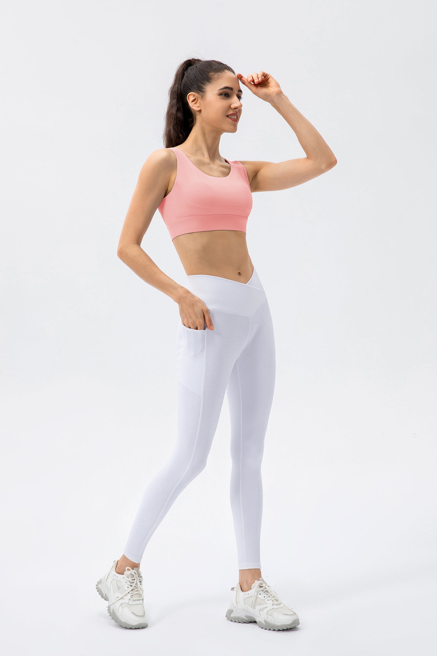 U Neck Crisscross Yoga Sports Bra