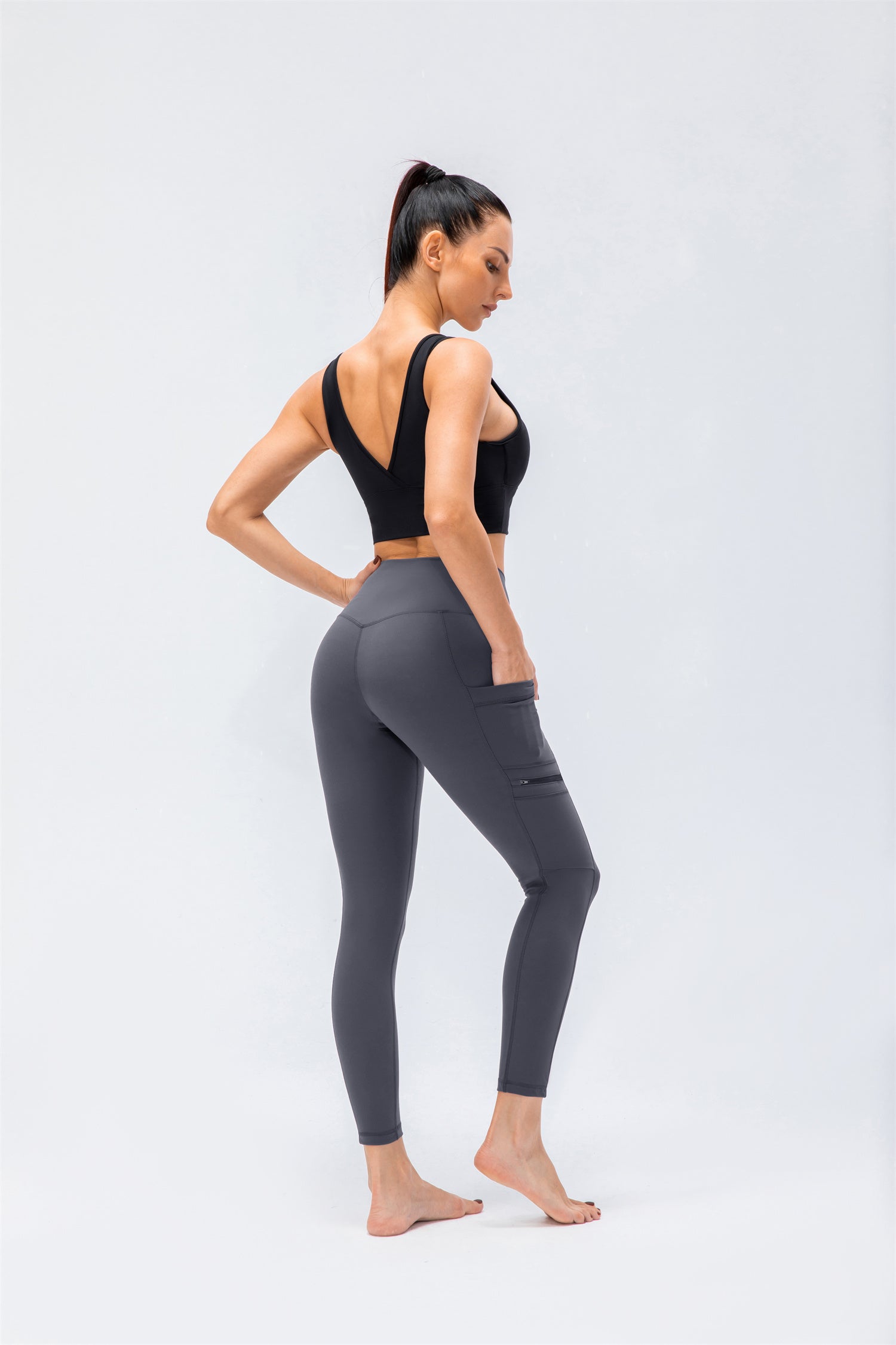 High Waisted Double Pocket Sport Leggings