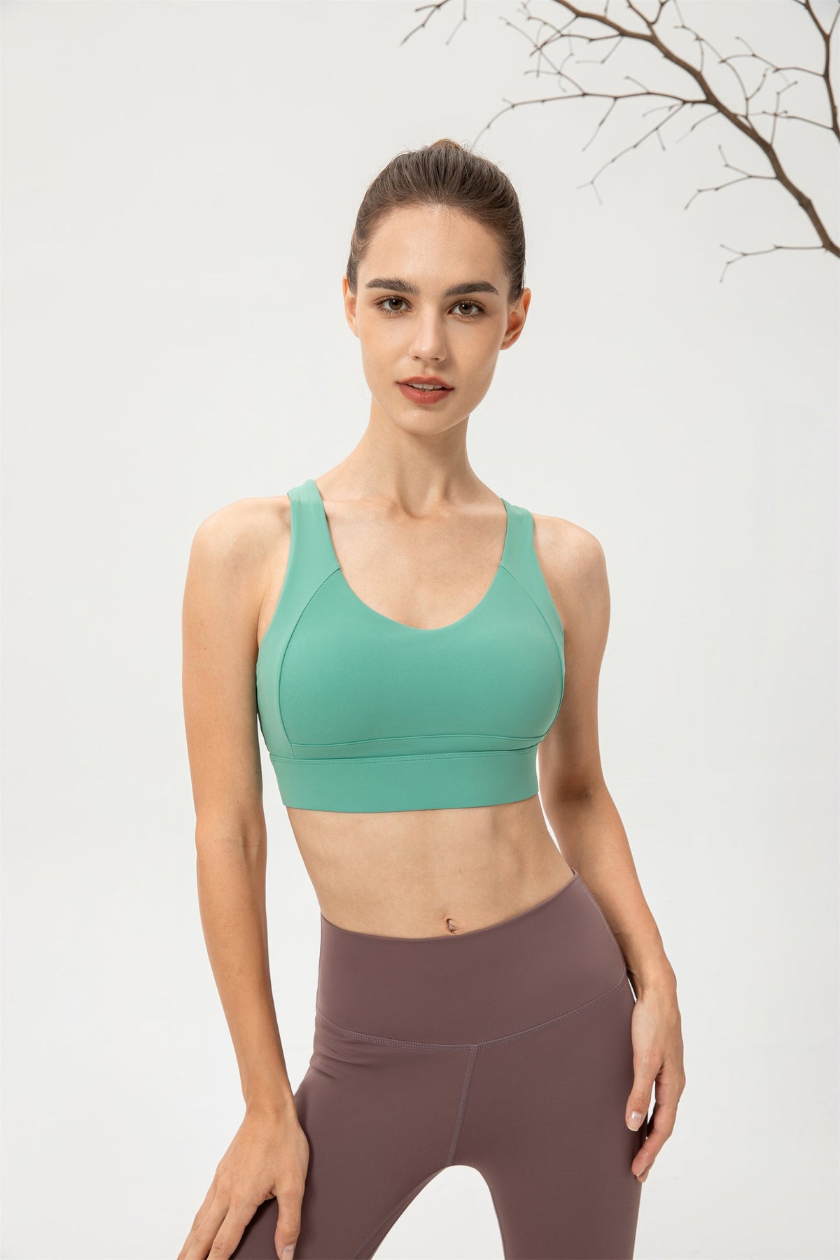 Crisscross Strappy Adjustable Hook Sports Bra