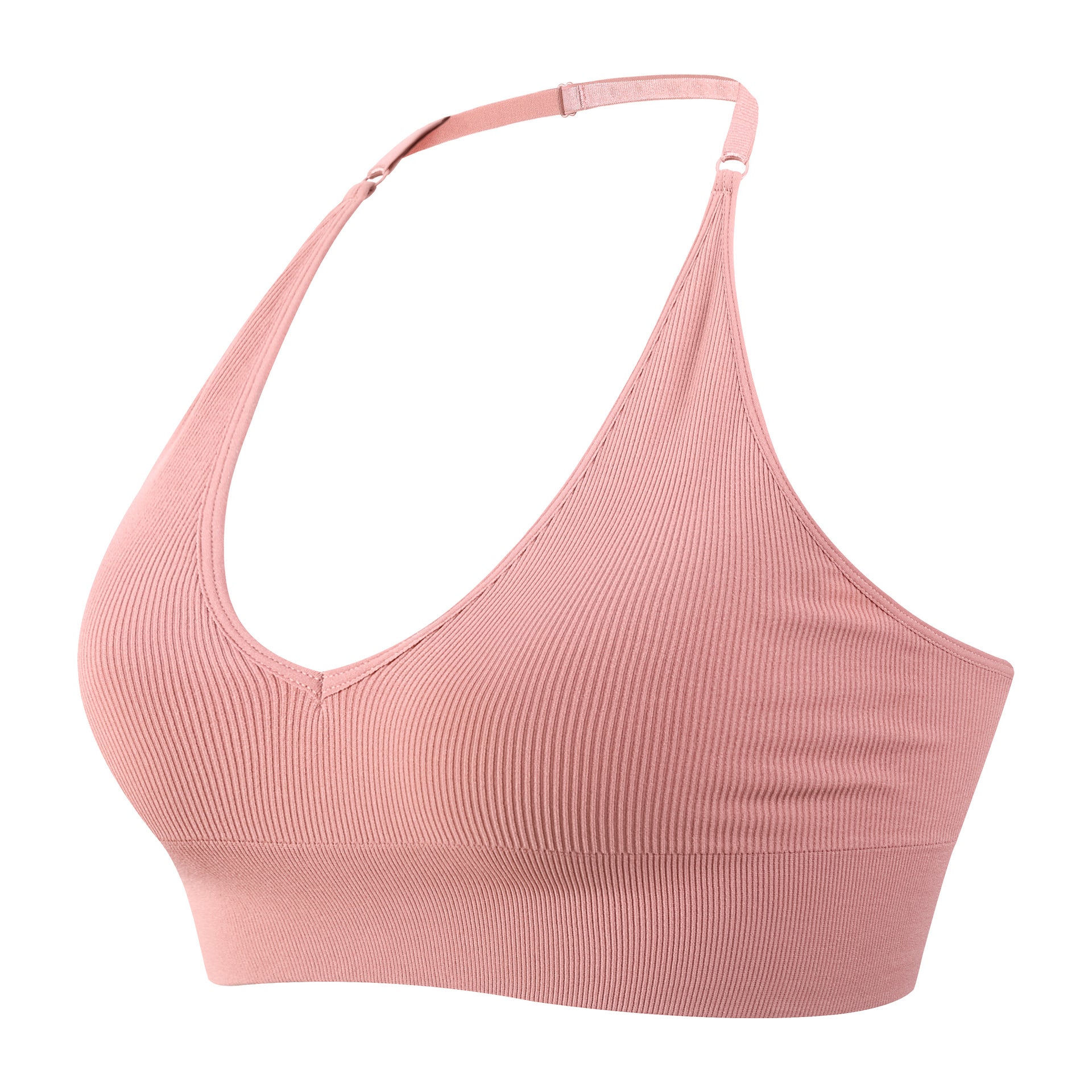 Sexy Deep V Low Back Hanging Neck Yoga Bra