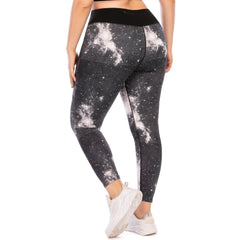 Plus Size Workout Leggings with Pocket Tummy Control Yoga Pants