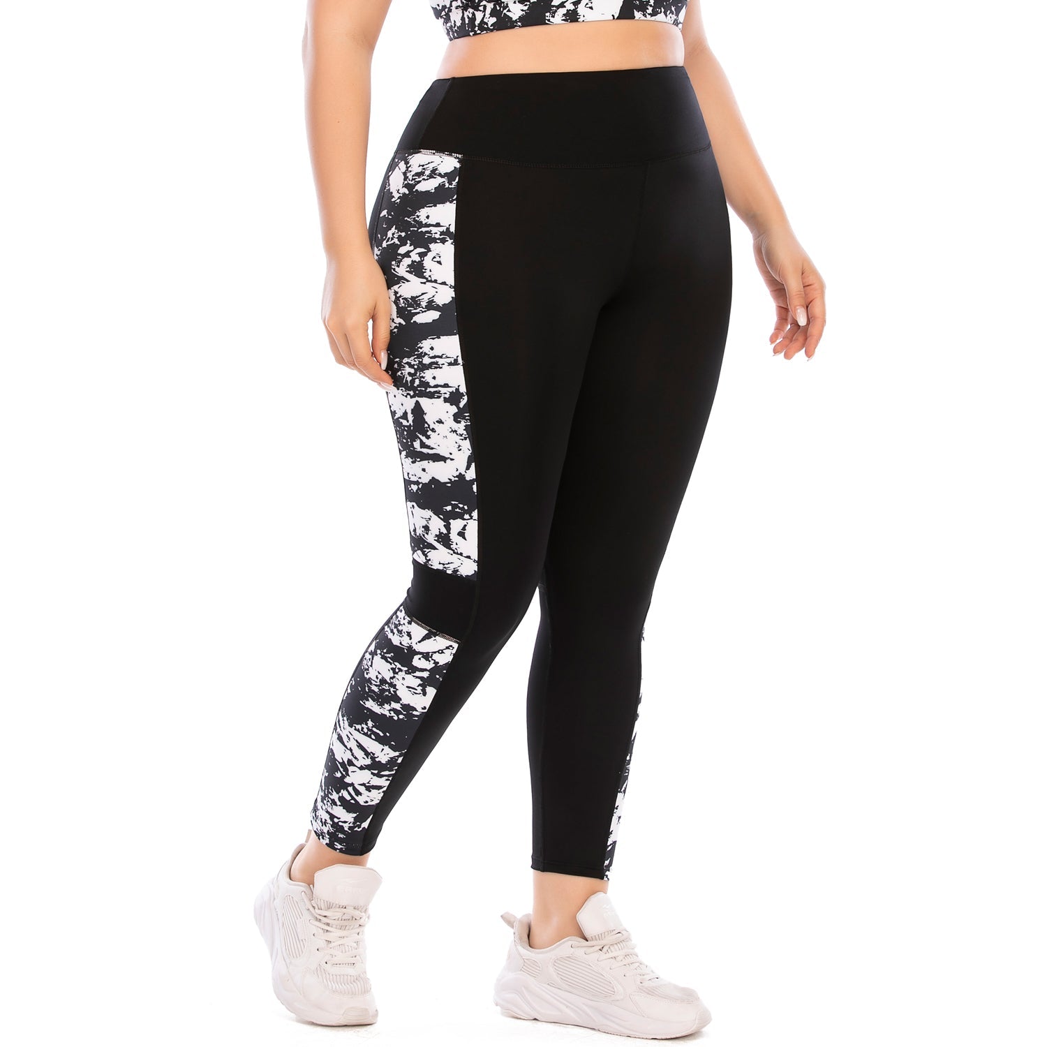 Plus Size Gym Yoga Pants with Pocket Workout Leggings