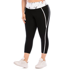 Plus Size Workout Leggings Tummy Control Yoga Pants with Pocket