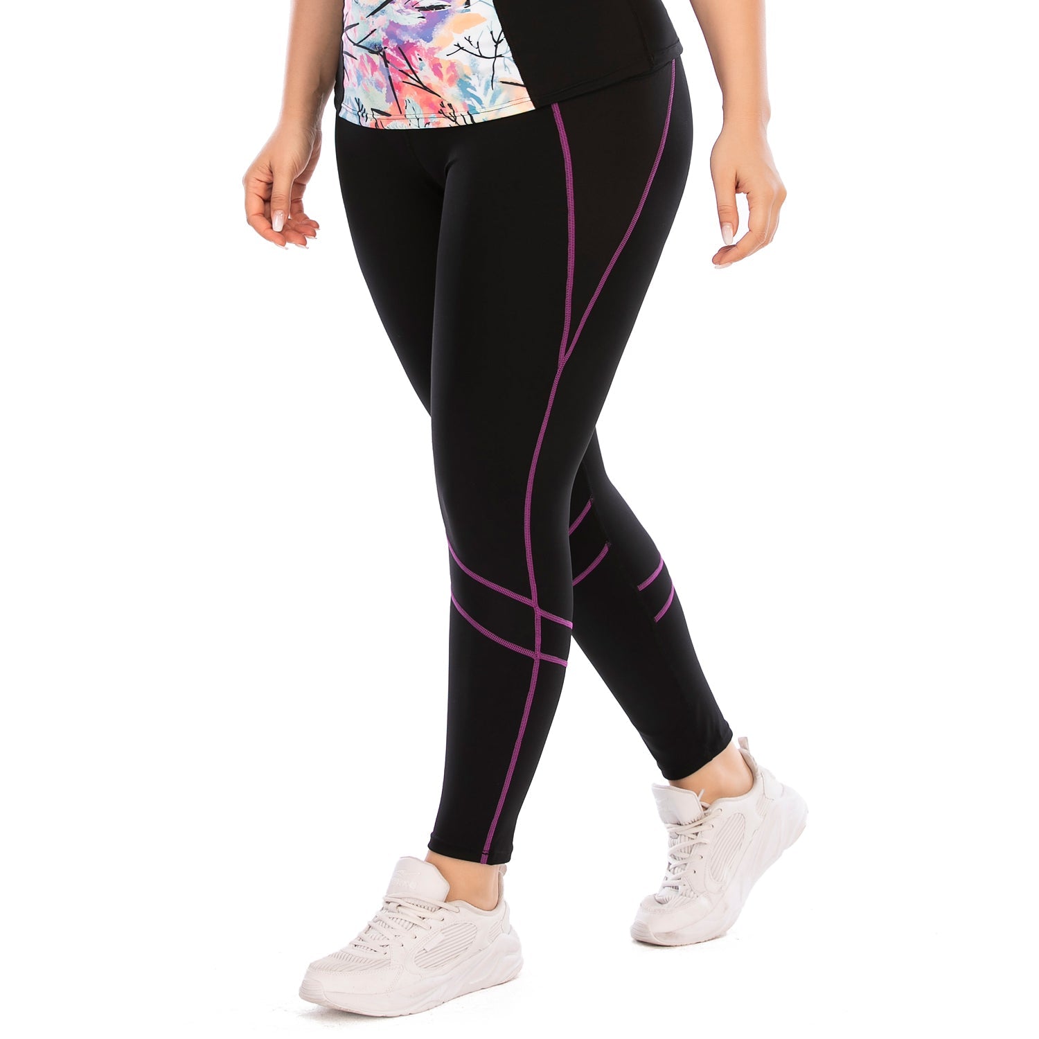 Plus Size High Waist Leggings with Pocket Yoga Gym Pants