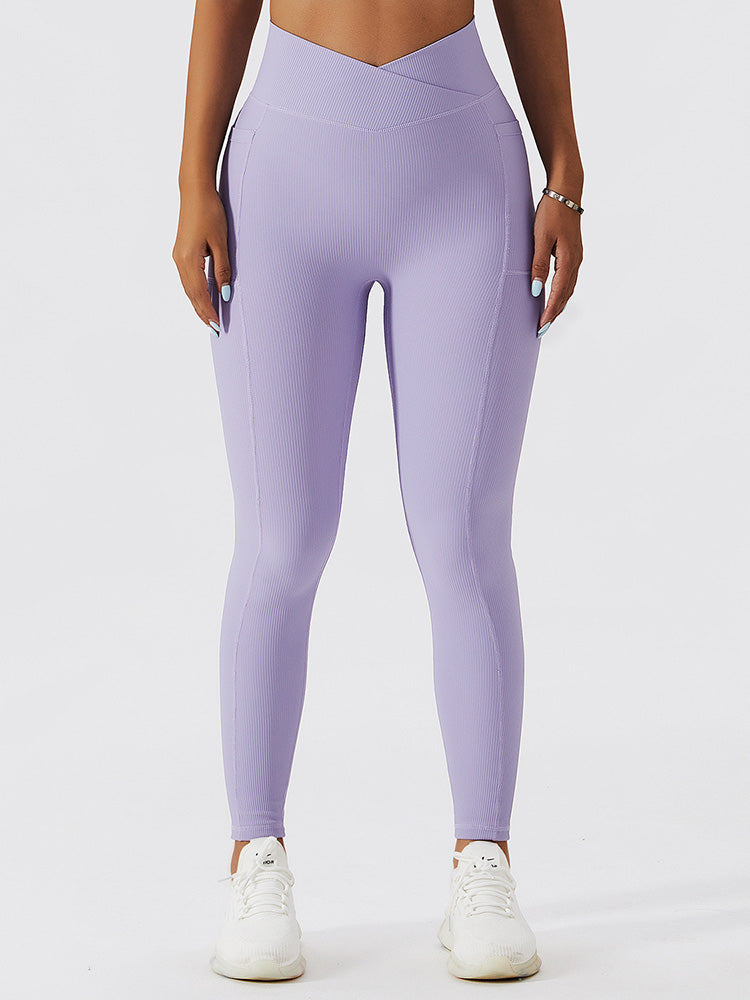 Live In Rib Crossover Pocket Leggings