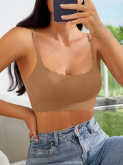 Milk & Coffee Seamless Wireless Bra RosyGolden