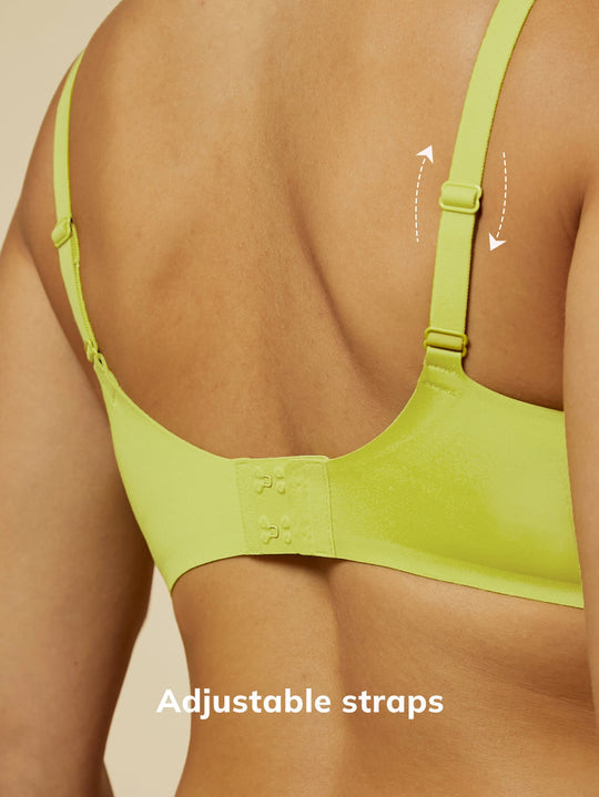 Wireless Plunge Lounge Bra Green