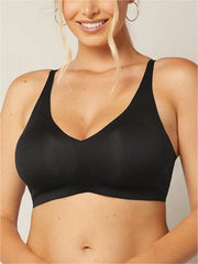 Wireless Plunge Lounge Bra Black