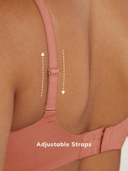 Wireless Plunge Lounge Bra Pink