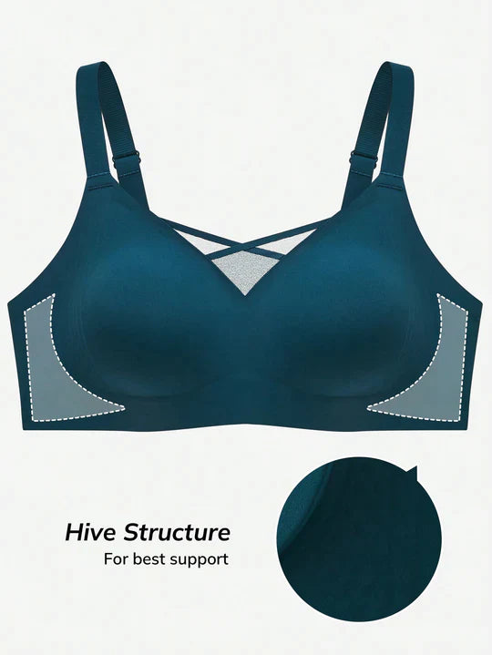 Wireless Lounge Bra Blue