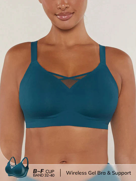 Wireless Lounge Bra Blue