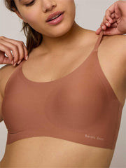 Solid Everyday Spaghetti Strap Wireless Bra