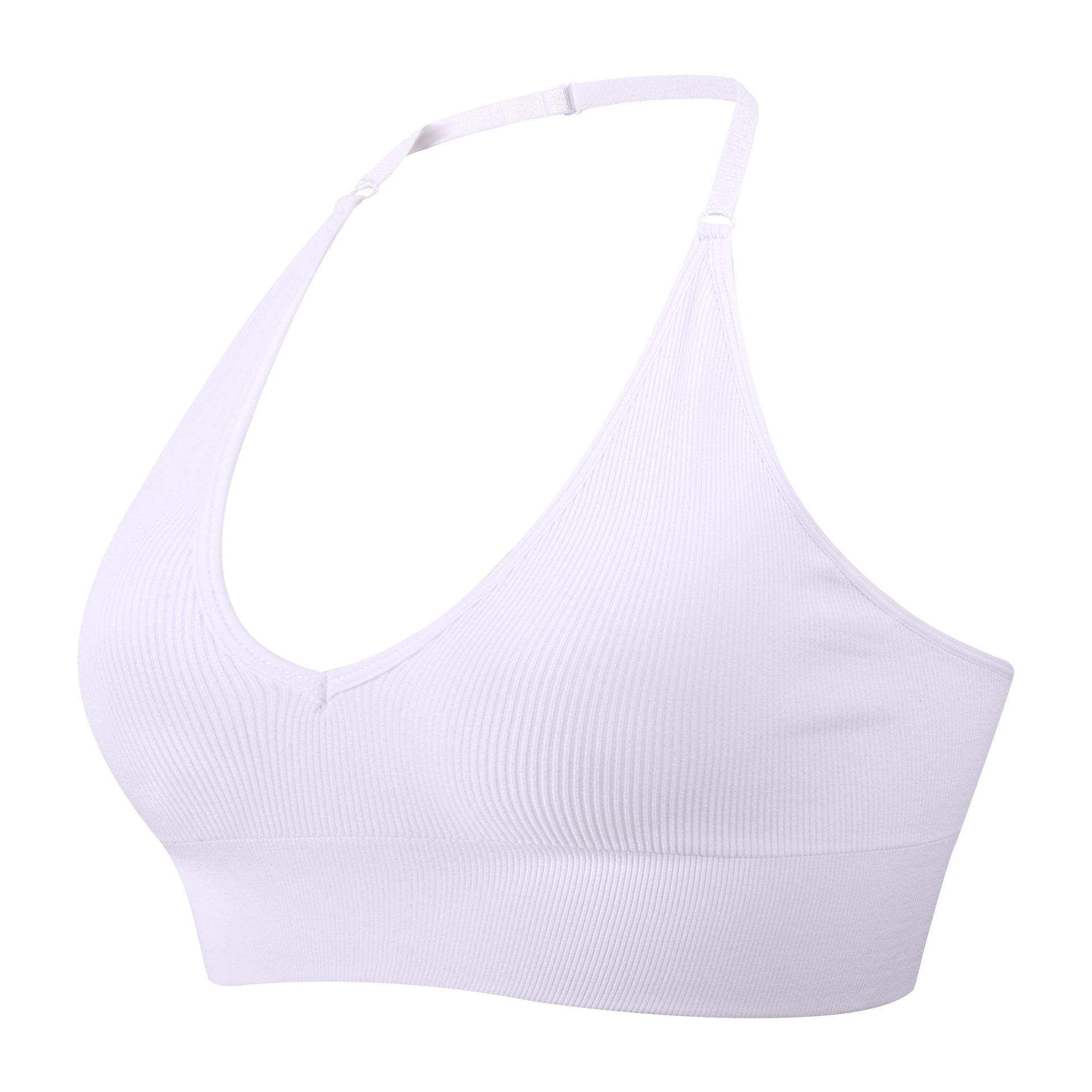 Sexy Deep V Low Back Hanging Neck Yoga Bra