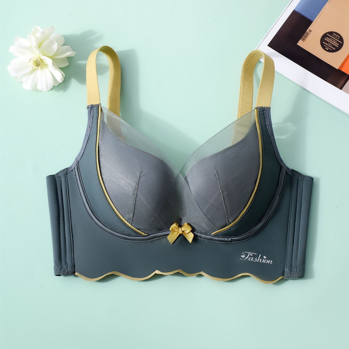 Lift-up & Push-up Shaping Bow Wireless Bra