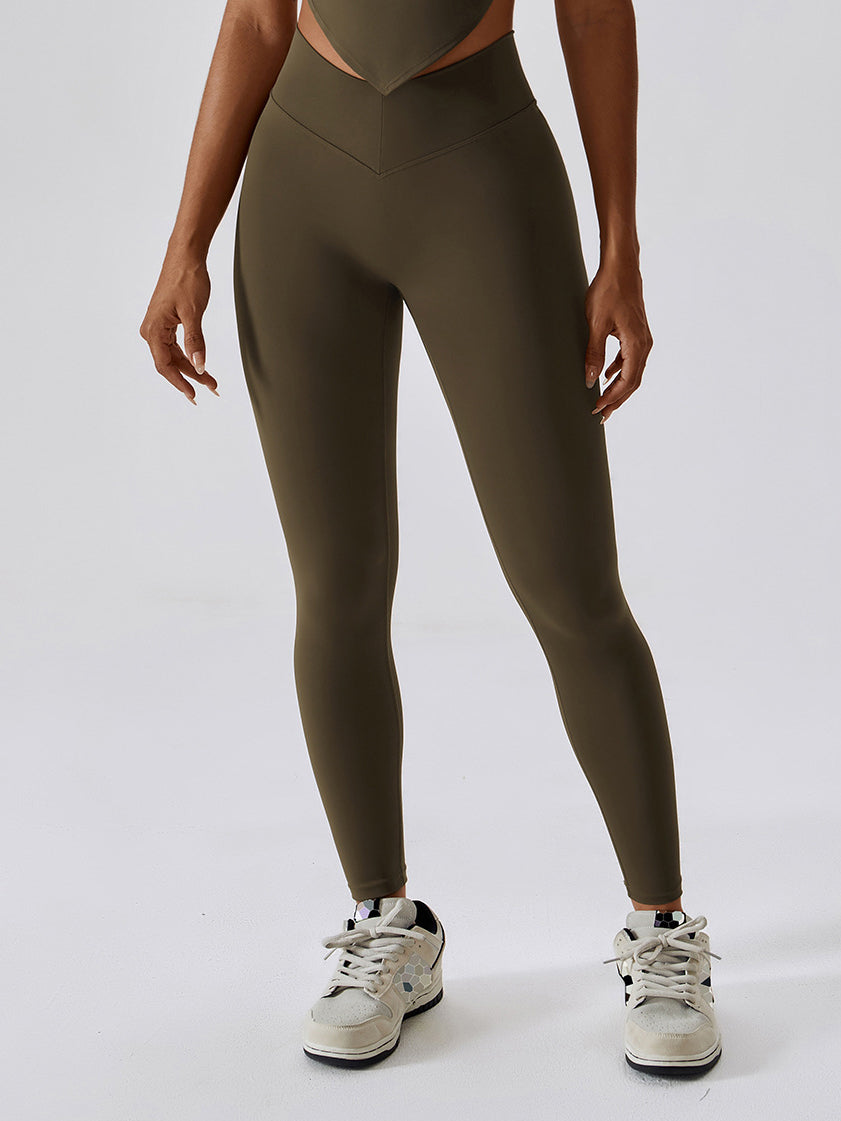 Back V Scrunch Pocket Yoga Leggings