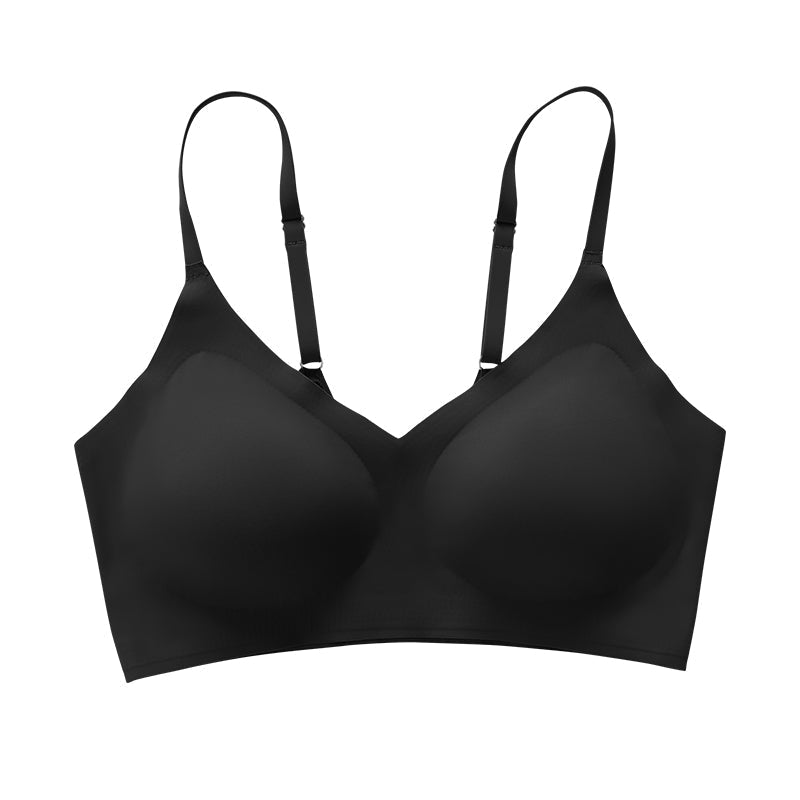 Wireless No Show Backless Bra Black