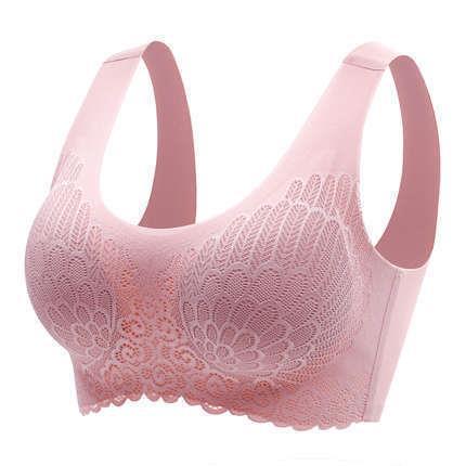 Plus Size Wings Lace Wireless Bra