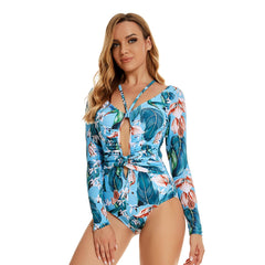 Rash Guard Long Sleeve Swimsuit Swimwear