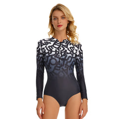 One Piece Swimsuit Long Sleeve Swim suit