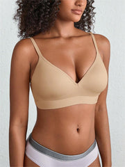 Plain Solid Wireless Bra