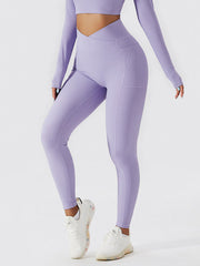 Live In Rib Crossover Pocket Leggings