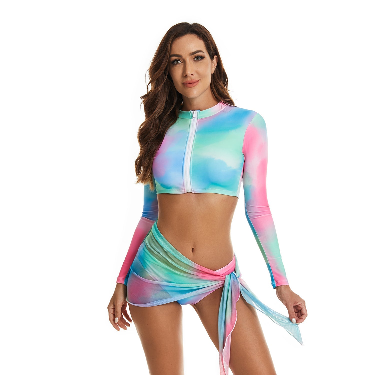 2022 New Long Sleeve Swimsuit 3 Piece Rash Guard