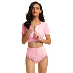 Rash Guard for Short Sleeve Swimsuits Two Piece Rash Guard