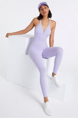 V-neck Backless Jumpsuit