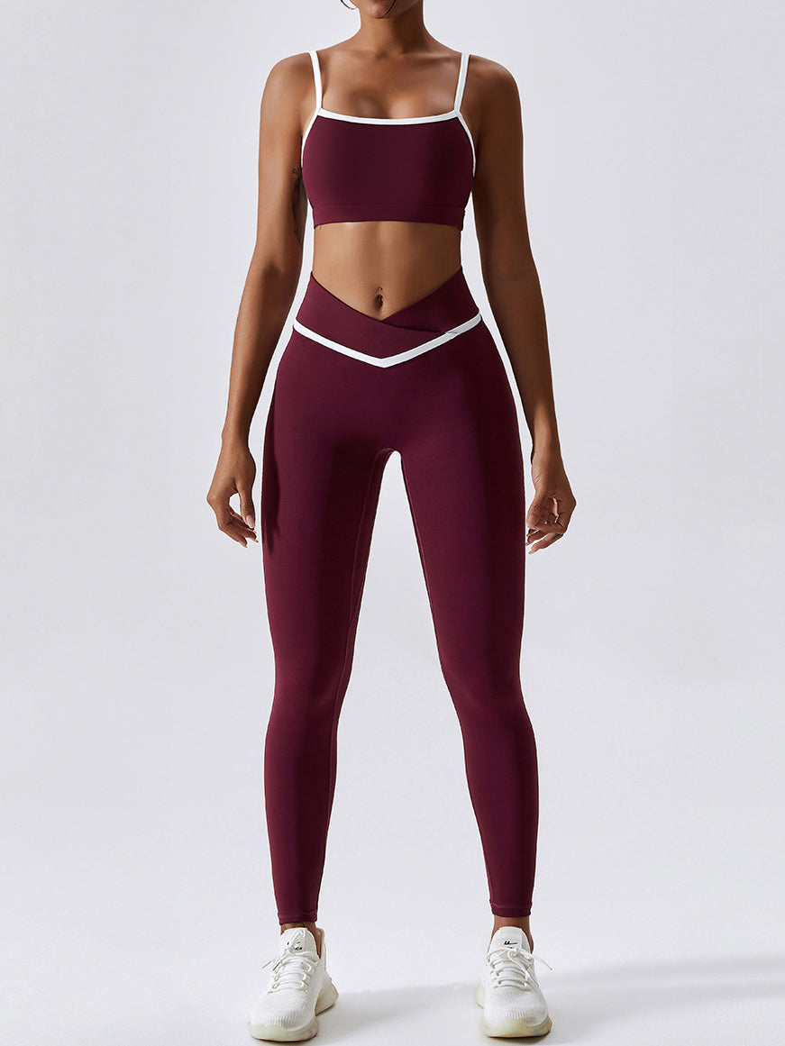 Air Cloud Contrast Training Yoga Leggings