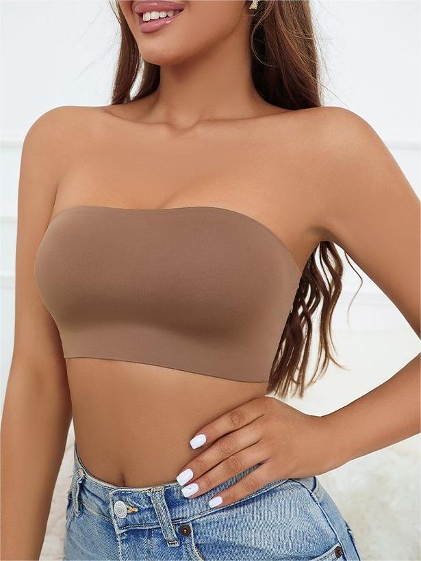 Plain Wireless Strapless Bra